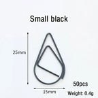 30/50pcs Paper Clip Mini Heart Gold Rose Gold Color Clip Bookmark Binder Office Accessories Paper Binder Clips Patchwork Clip