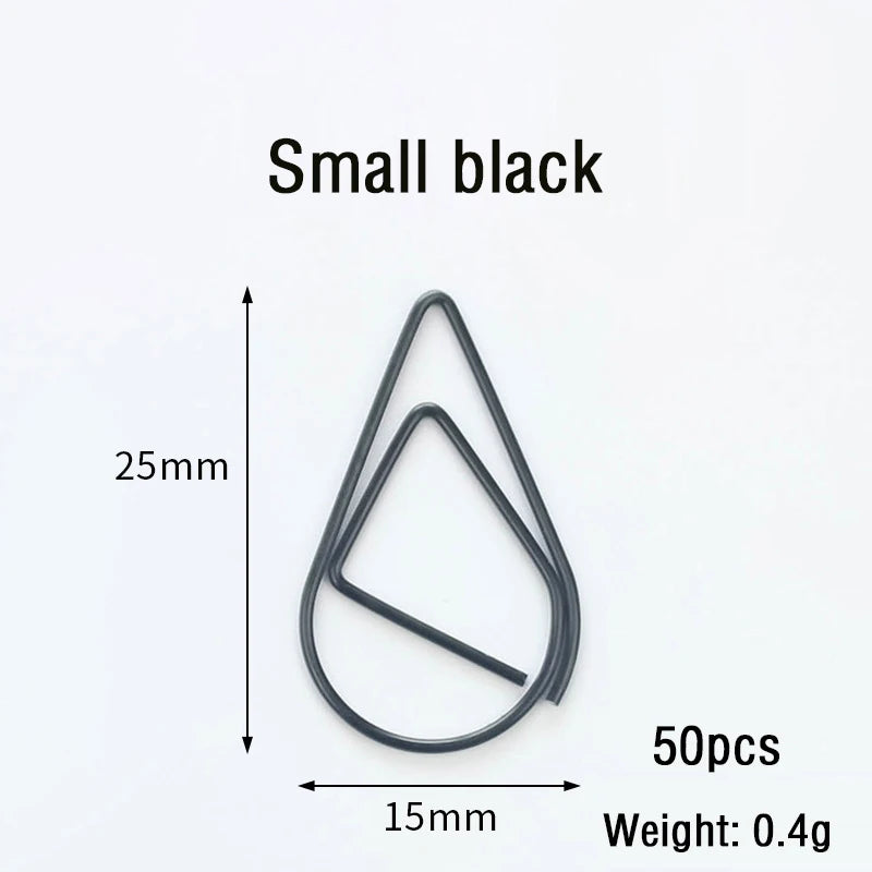 30/50pcs Paper Clip Mini Heart Gold Rose Gold Color Clip Bookmark Binder Office Accessories Paper Binder Clips Patchwork Clip