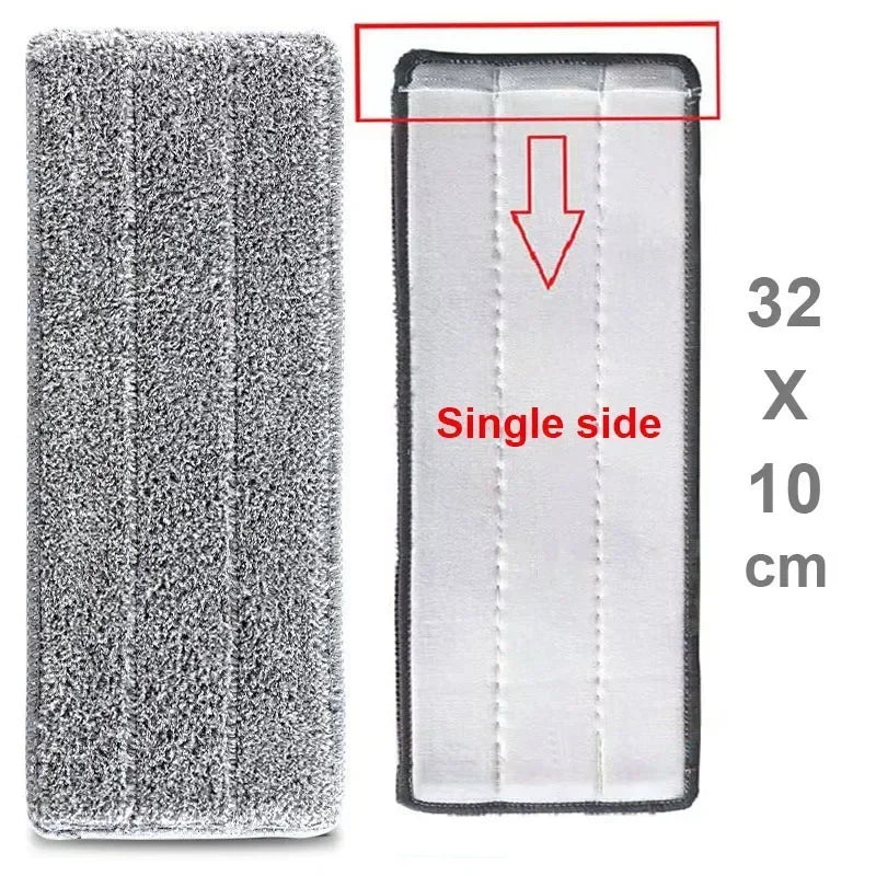 Replace Mop Head Microfiber Replacement Head Floor Cleaning Cloth Pads Flat Squeeze Hand Free Wringing Tools for Home, Kitchen