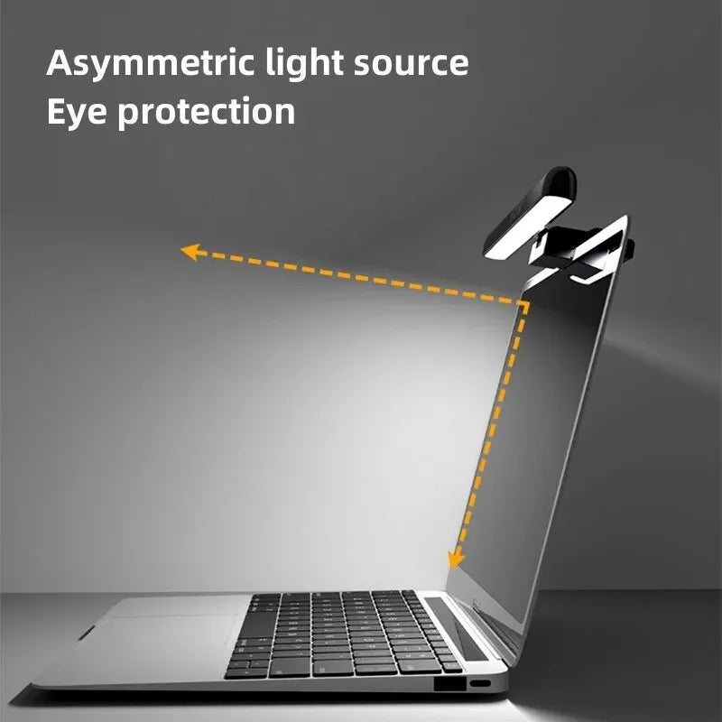 LED Screen Desk Lamp Eye Protection Stepless Dimming USB Night Lights Computer Screen Clip Monitor Learning Reading Table Lamps
