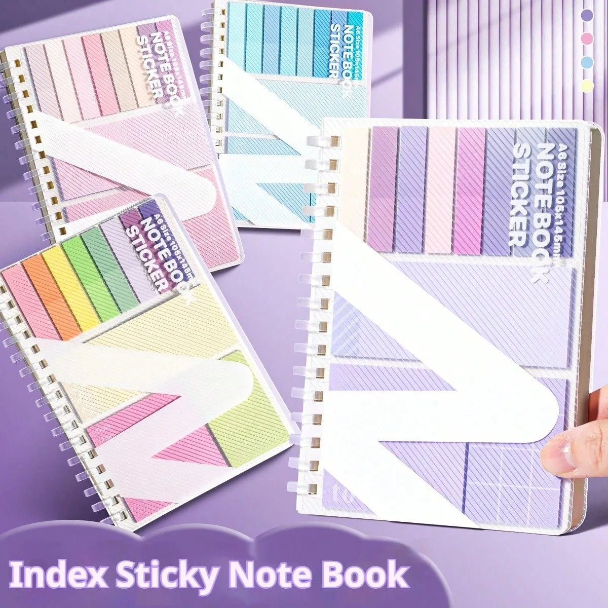 Kawaii Sticky Notes Set Expandable Removable Student Memo Pads Must-Have Study Planner Supplies Bulletin Journal Accessories