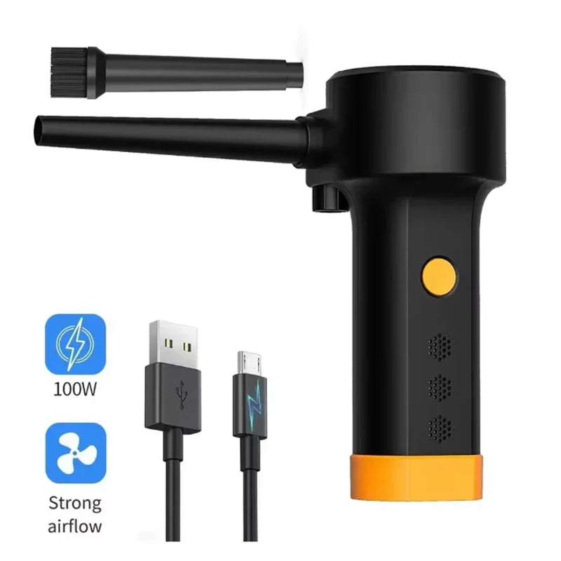 Compressed Air can for computers ,Electric Air Blower Computer Cleaning,Cordless Air Dust Cleaner for PC Keyboard Crumbs