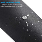 All Black Mouse Game Pad, Size 25x21cm, Non Sliding Rubber Mouse Base Pad, Textured Premium Mouse Pad