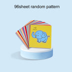 48/96pcs Paper-Cut Set Colored Paper Paper Cuttings Props Cartoon Pattern Paper Cutting Scissor Skills Activity Cutting Book TMZ