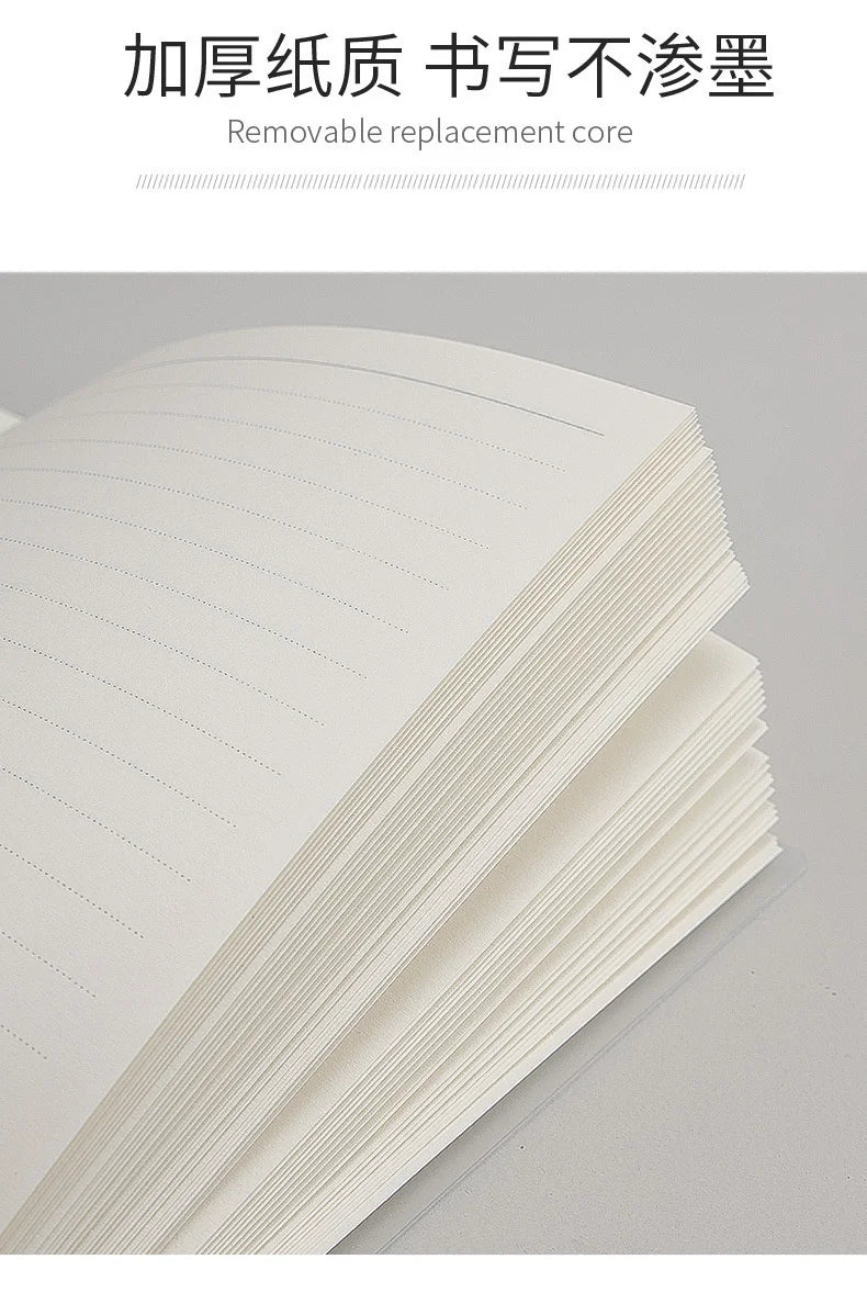 Translucent Frosted Notebook Inner Core Planner Binder Accessories Diary Stationery School Supplies A5 B5