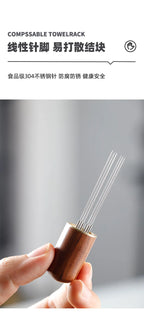 Coffee Tamper Needles Tools Espresso Coffee Stirrer Coffee Stirring Tool 6 Needles Cafe Stirring Barista Accessories