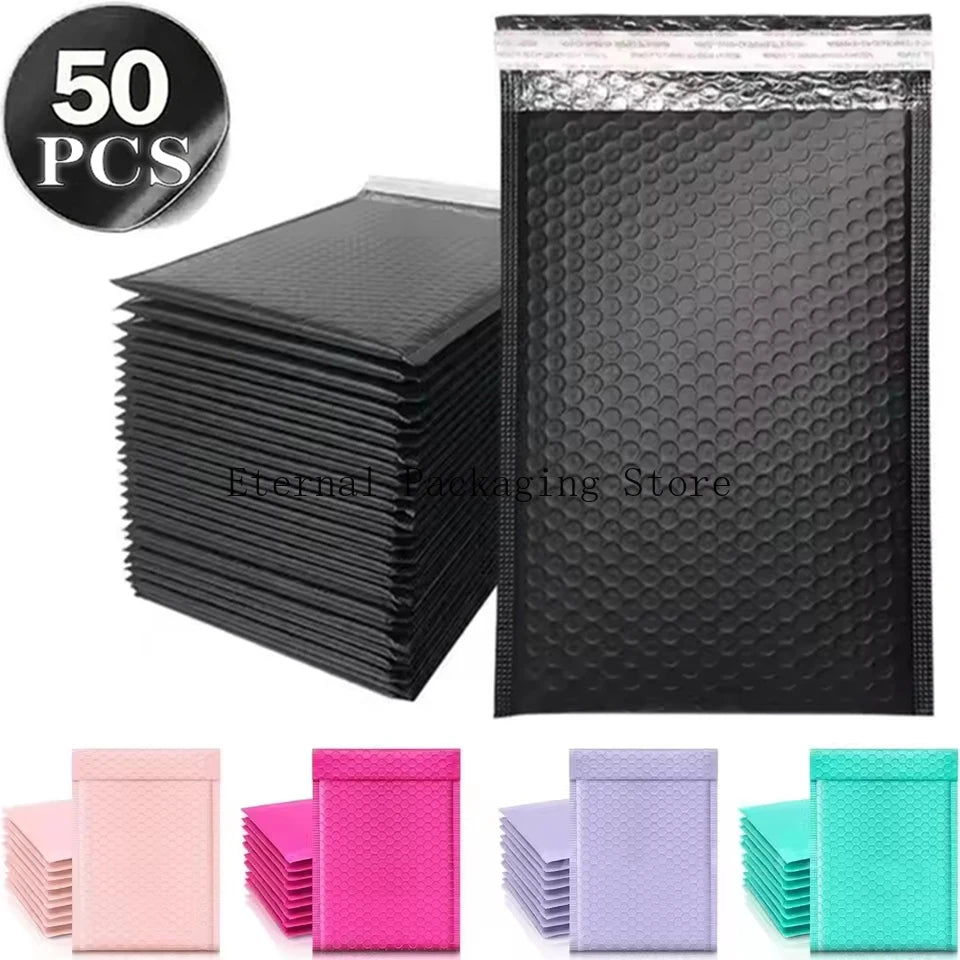 50 Pcs Multi Colors Envelope Mailing Shipping Packaging Small Business Supplies Shipping Packages Bubble Mailer Envelope Packing