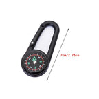 Mini Lightweight Compass, Portable Carabiner Keychain Compasses, Outdoor Camping Tool, Mountaineering Tourism Survival Equipment