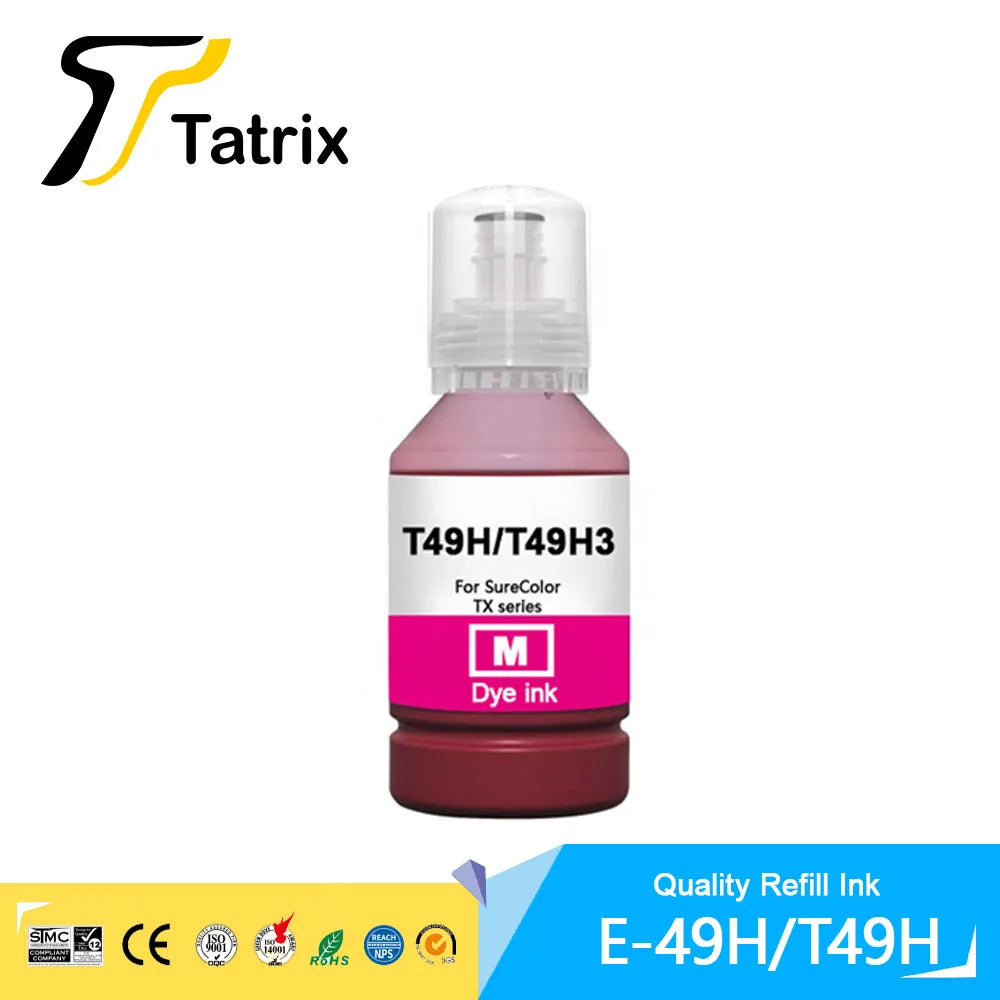 Tatrix T49H T49H1 T49H2 T49H3 T49H4 Premium Color Compatible Refill Pigment / Dye Ink for Epson SC-T3100X SC-T3170X SC-T3170X24