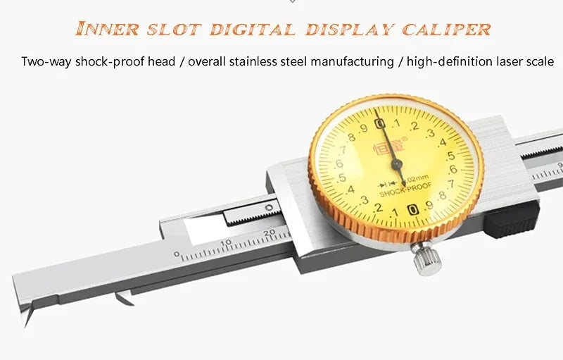 Electronic Inner Groove Width Digital Caliper 4-150 200mm High-Precision 0.01 Hole Inner Groove Measurement Tool