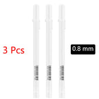 5pcs White Marker Paint Pens Waterproof Rubber Permanent Marker Pen Car Tyre Tread Environmental Tire Painting DIY Graffiti Pens