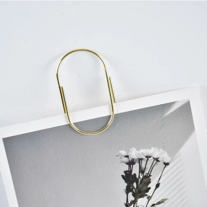 Factory Supply 25pcs/15pcs 50x25mm Large Size Paper Clips 4 Colors Available Large Wide Paper Clips on Promotion