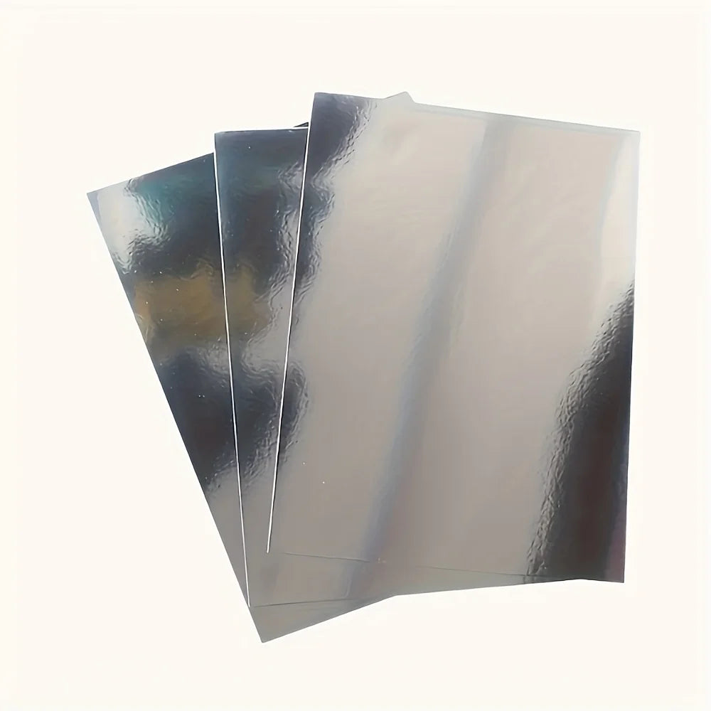 Metallic Gold Silver Paper Card Stock Stationary Sheets 10 Pcs Golden Foil Board for Flowers Scrapbook Crafts Wedding Invitation