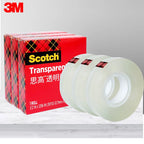 3M Scotch Transparent Tape 600 Tape 600P Ink Adhesion Test Tape Large Roll 19/12.7Mm Packing Home Office Use