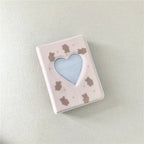 Cute Bear Photo Album 3 Inch Love Heart Hollow Picture Storage Case Kpop Card Binder Name Card Book Photocard Holder 36 Pockets