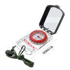 Orienteering Map Compass-Sighting Mirror with Adjustable Declination,Clinometer&LED Light for Hiking,Camping,Hunting,Mountaineer