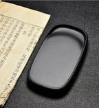 Natural Raw Stone She Inkstone Classical Calligraphy Regular Script Practice Ink Stone Vintage Brush Writing Practical Inkstone