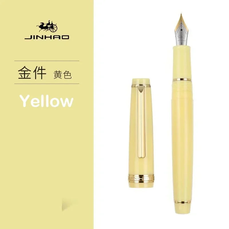 Jinhao 82 Fountain Pen Luxury Acrylic Ink Pen Spin  EF F M Nib Elegante Business Office School Supplies Writing Pen Stationery