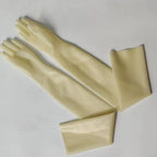 Free shipping !!! Hot Wrist seamless black / red latex opera long latex gloves fetish latex gloves
