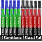 1/10/20pcs 2mm Red Blue Ink Black Permanent Marker Pens, Fine Tip, Waterproof, Quick Drying Drawing Pens Wood Stone Metal Glass