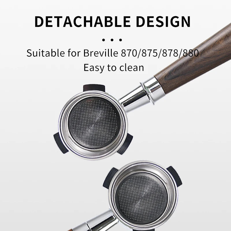 54mm Coffee Bottomless Portafilter Naked For Breville Sage 870 878 880 Filter Basket Barista Tools Espresso Machine Accessories