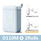 Niimbot D110 Smart Portable Label Printer Mini Pocket Thermal Sticker Maker Self-adhesive Label Papers For Office Home USE