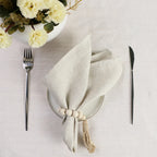 4PCS 40X40CM Pure Linen Napkins Cloths Soft Comfortable Fabric Reusable Kitchen Accessories for Wedding Birthday Parties