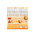 168/120/72/60/48/36/24/12pcs Dual Tips Artist Markers Set Acrylic Marker Set Ideal For School, Office Decor, And Artistic Gifts