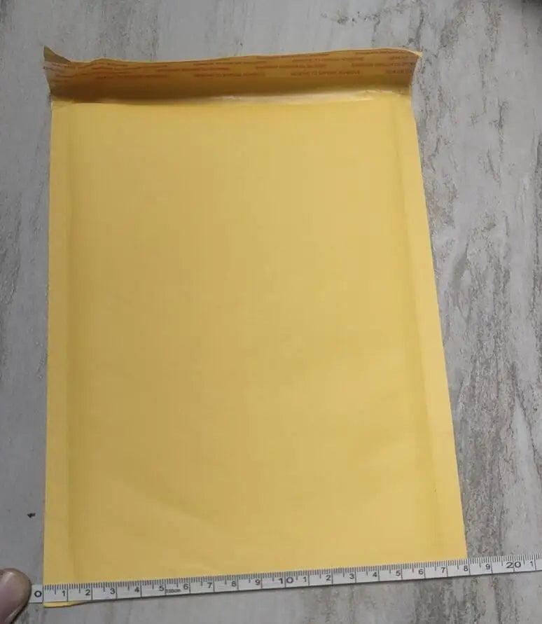 10/50pcs 18x23cm Meduim Thick Shipping Envelopes with Packaing Yellow Waterproof Paper Bubble Mailers Mailing Bags Packing