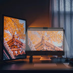 Wiscolor Computer Monitor LED Screen Hanging Light Bar Remote Control Stepless Dimming Eyescare USB Lightbar Reading Desk Lamp