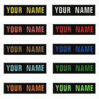 10x2.5cm Embroidery Custom Name Patch Stripes Badge Iron On Or Sew On Or  Patches Clothes