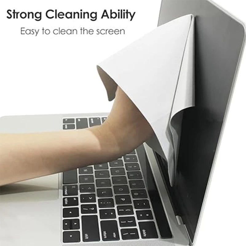 Microfiber Dustproof Cleaning Cloth Notebook Keyboard Protection Cover Laptop Screen Cleaning Cloth For MacBook 13/14/15/16 Inch