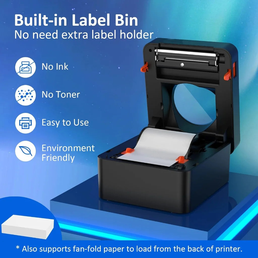 Bluetooth Thermal Label Printer,4X6 Shipping Label Printer for Shipping Packages,Support Windows/Mac/iOS/Android