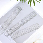 1/3Pcs Simple15cm 18cm 20cm Transparent Simple Ruler Square Ruler Cute Stationery Drawing Supplies