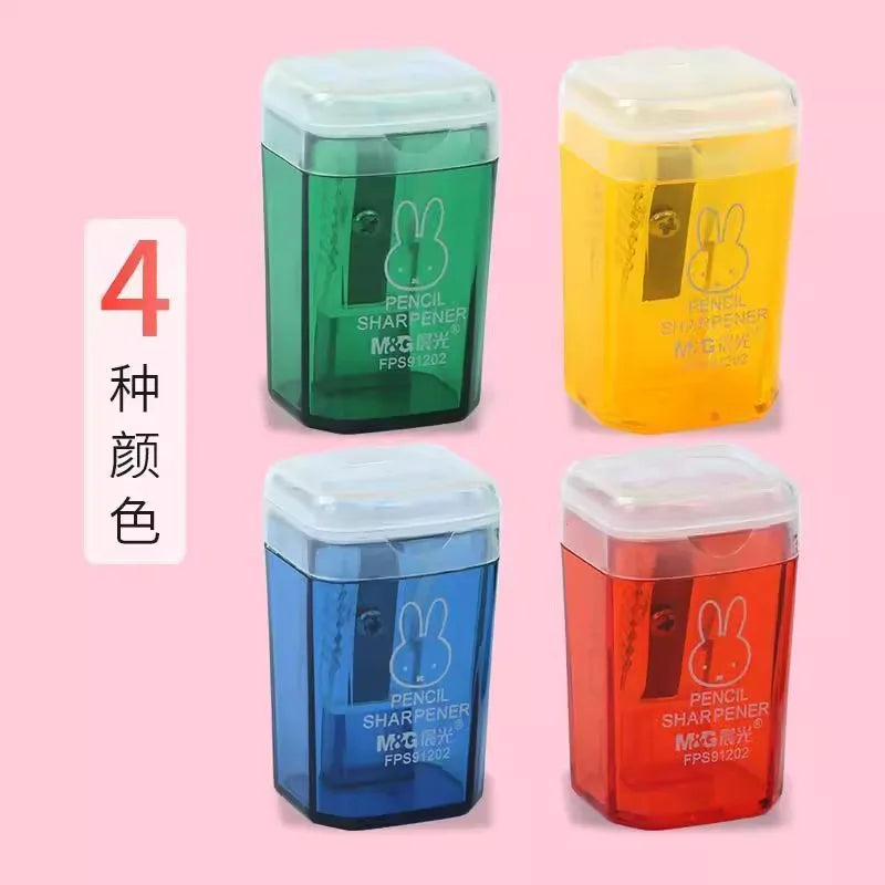M&G Trash Can Shaped Cartoon Pencil Sharpener Kids Pencil Turner for School and Home Use