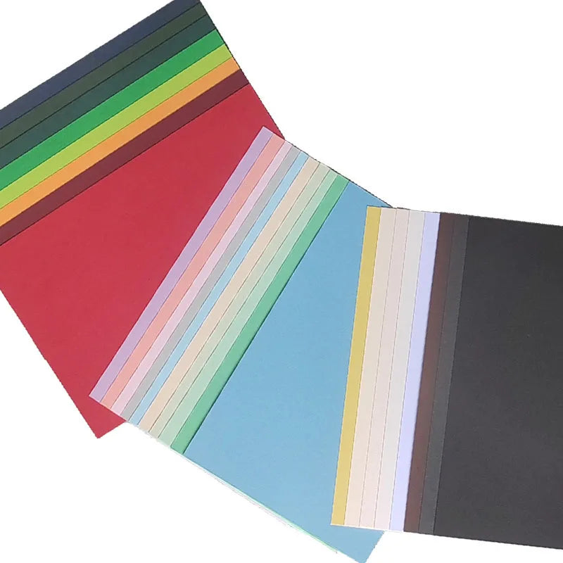 Rainbow 2 Sides Colored Cardstock DIY Blank Paper 250gsm for Postcards Crafts Origami Scrapbooking Party Decors Fun Cards Making