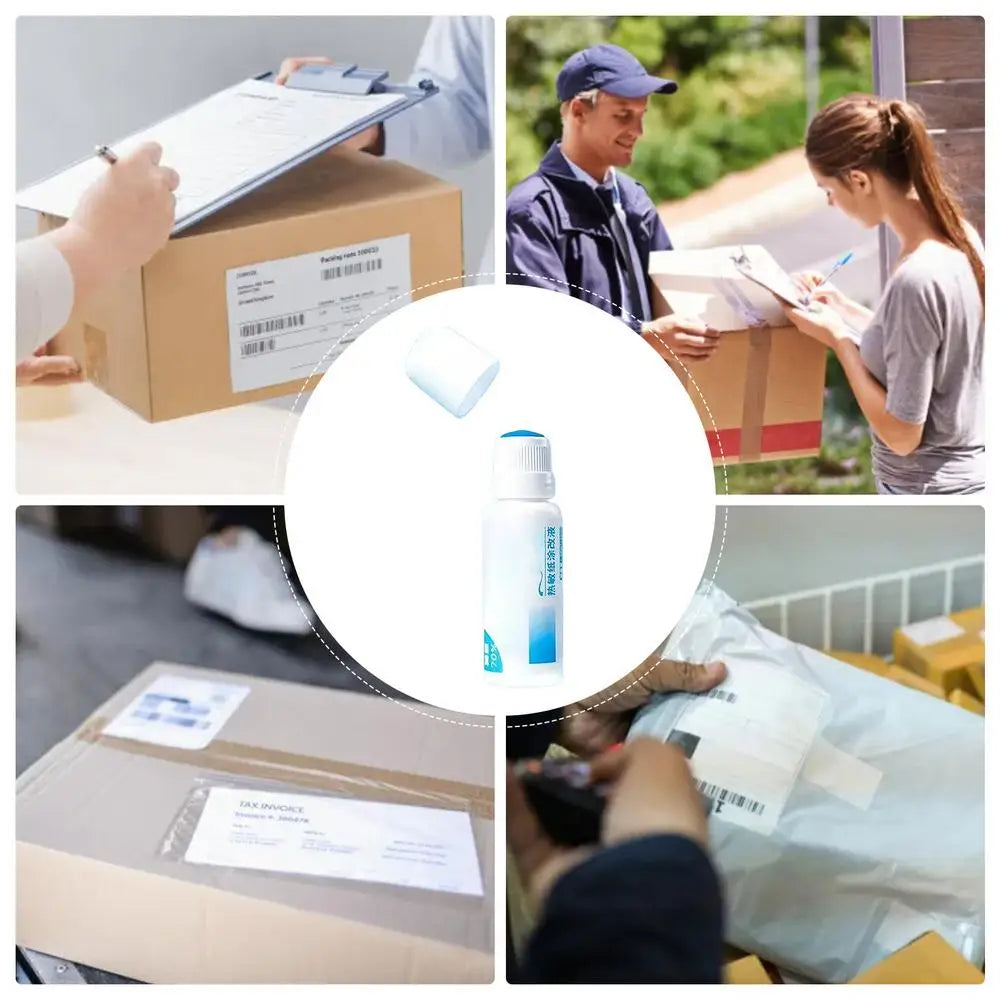 Portable Thermal Paper Correction Fluid Fast-Drying Anti Peep Identity Information ID Info Privacy Protector Quick Eraser Covera