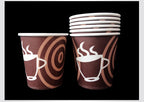 100pcs/pack 6oz 150ml Disposable Paper Cup Office Coffee Cup Paper Cup For Hot Drinking Party Supplies