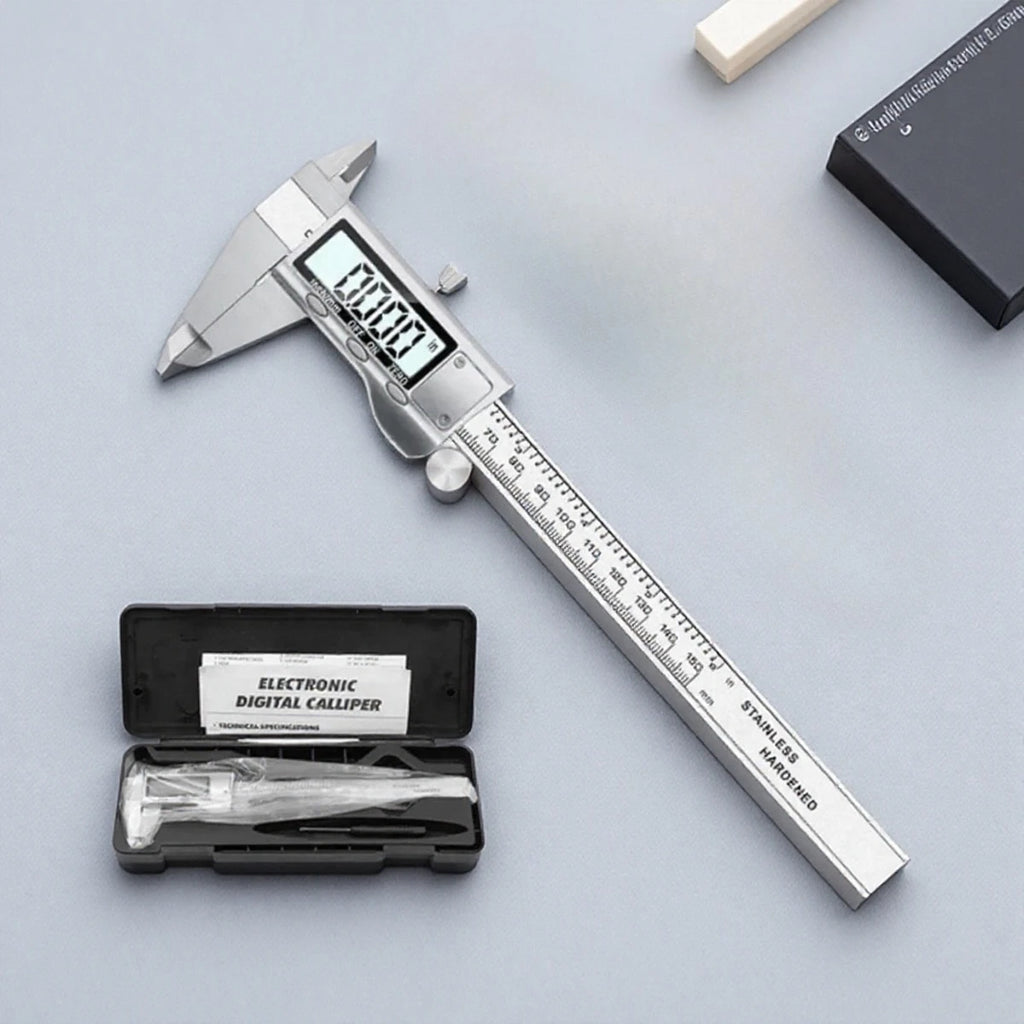 Digital Vernier Caliper 6 inch 0-150mm LCD Display Inch Metric Conversion High Precision Measurement Tool