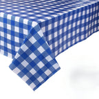 Retro Pink Gingham Tablecloth 54"x108"| Heavy-Duty Waterproof Plastic for Picnics&Coffee Shop Decor |  Party Backdrop