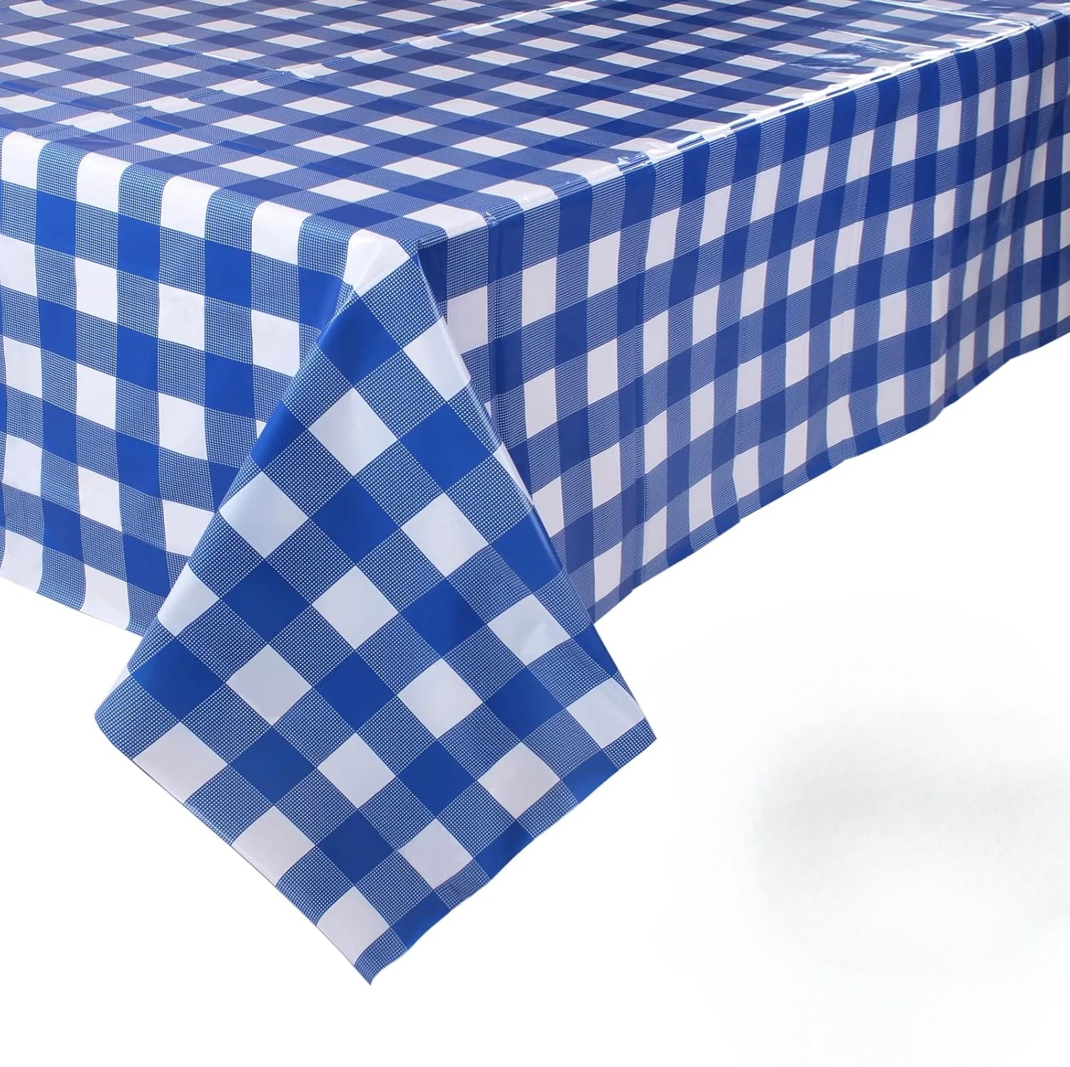Retro Pink Gingham Tablecloth 54"x108"| Heavy-Duty Waterproof Plastic for Picnics&Coffee Shop Decor |  Party Backdrop