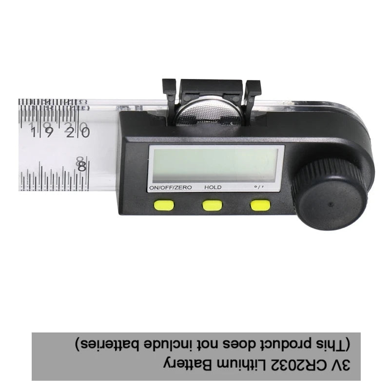 0-200/300mm Digital Angle Finder Meter 0-360 Degree Stainless Steel LCD Protractor Goniometer Ruler