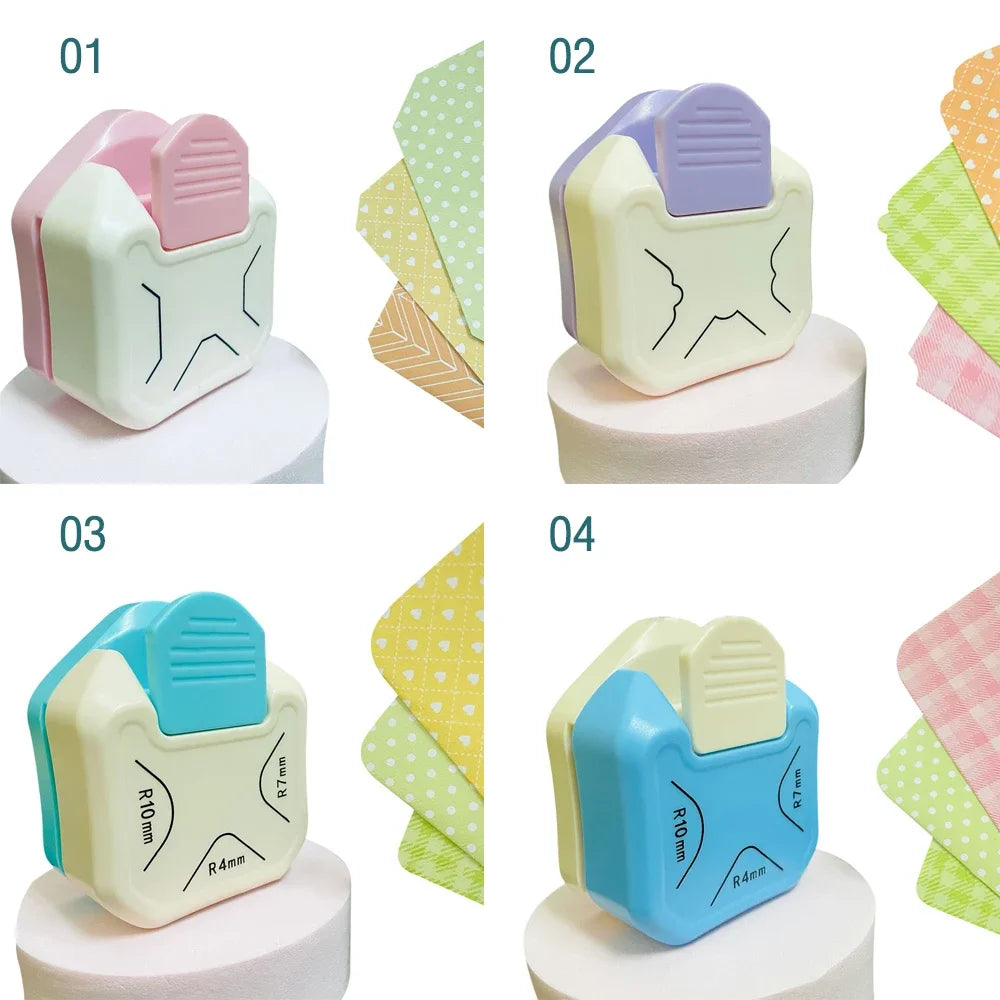 Corner Rounder Mini Corner Trimmer Round Corner DIY Paper Card Photo Planner Cutting Supplies 3 Way Punch Board Photo Cutter