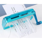 Reliable-Manual Strip Paper Shredder, Mini Hand-Cranked Paper Shredder, Ideal For Home And Office Use,Manual Strip Paper