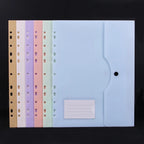 3-Ring Binder  A4 Binder Document Folder Secure Loose Leaf Pocket For School File Management Document Storage