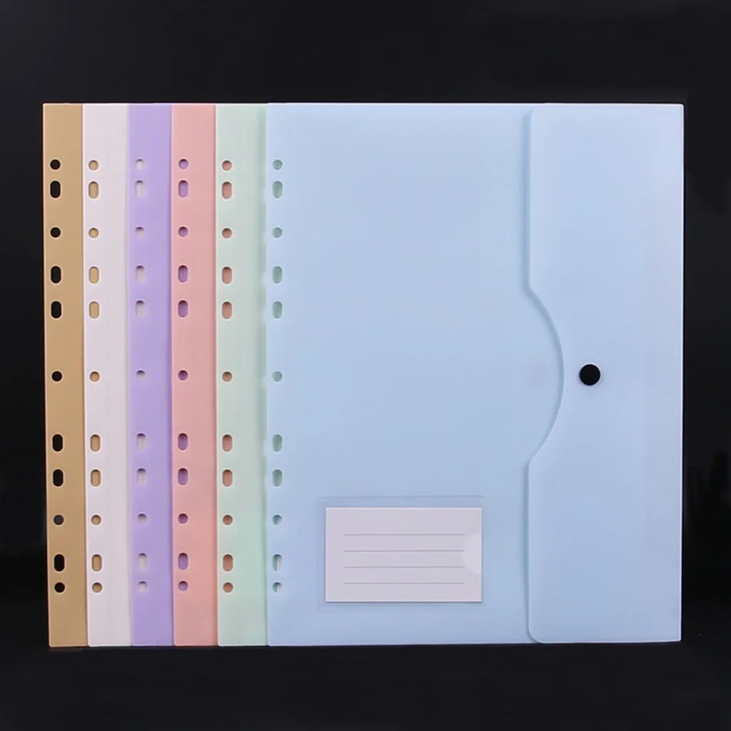 3-Ring Binder  A4 Binder Document Folder Secure Loose Leaf Pocket For School File Management Document Storage