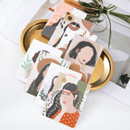 25pcs Earrings Necklace Packing Cards 6x8cm Jewelry Display Holders For DIY Ear Studs Necklace Chain Retail Price Tag Hang Label