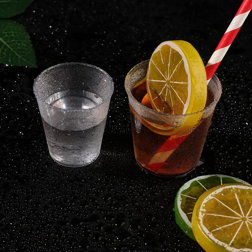 Reusable Transprent Plastic Disposable Dessert Cups Round Pudding Boxes Cupcake Muffin Cup Mould Kitchen Drinks Tools 50/90ml