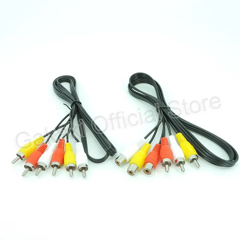 1M/1.5M/3Meter 3 RCA Male to 3 RCA Male Female Connector Composite Audio Video AV Extension Cable Plug Cables