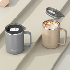 WORTHBUY 304 Stainless Steel Double Wall Insulated Coffee Mug With Handle Portable Sealed Water Cup Large Capacity Drinking Cup